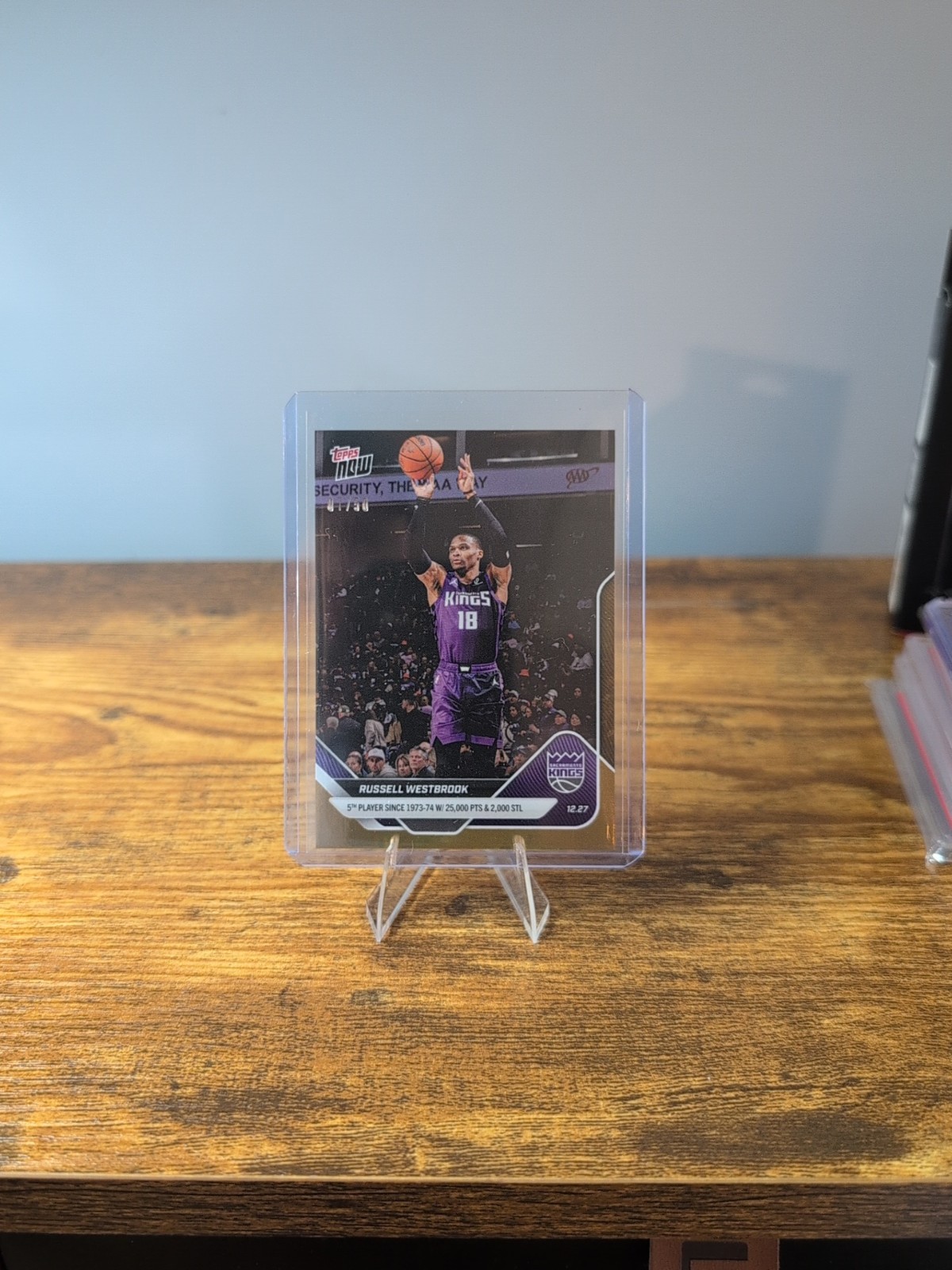 Russell Westbrook 20k 2k 2025-26 NBA Topps NOW - Card 104 Gold Foil 23/50