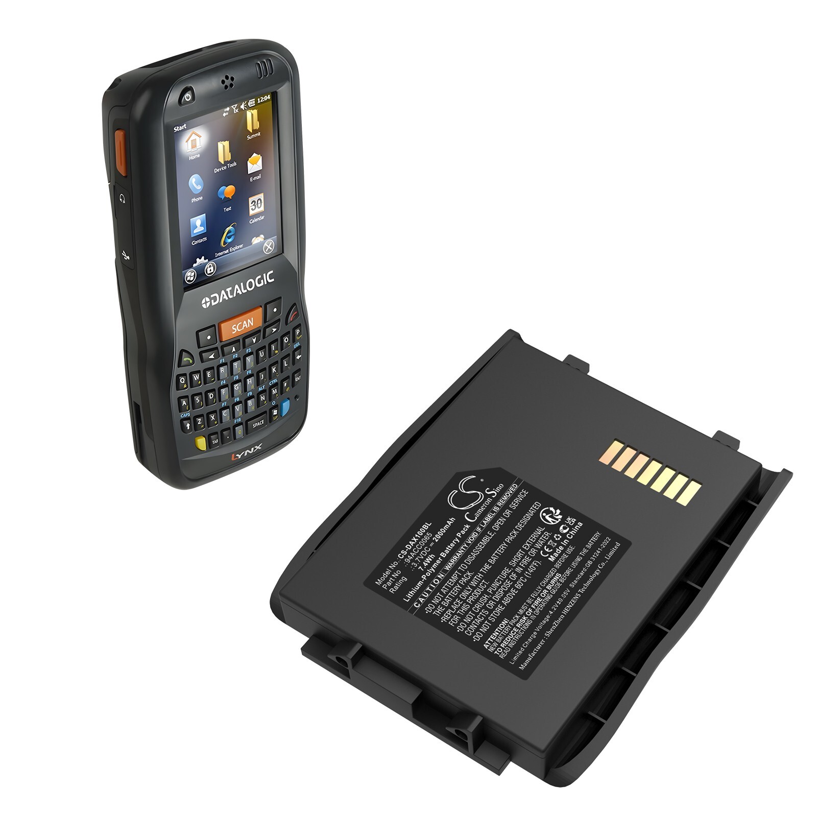 BATTERIE 2000mAh Type 50-BTEC 50-BTSC 94ACC0065 For Datalogic LYNX