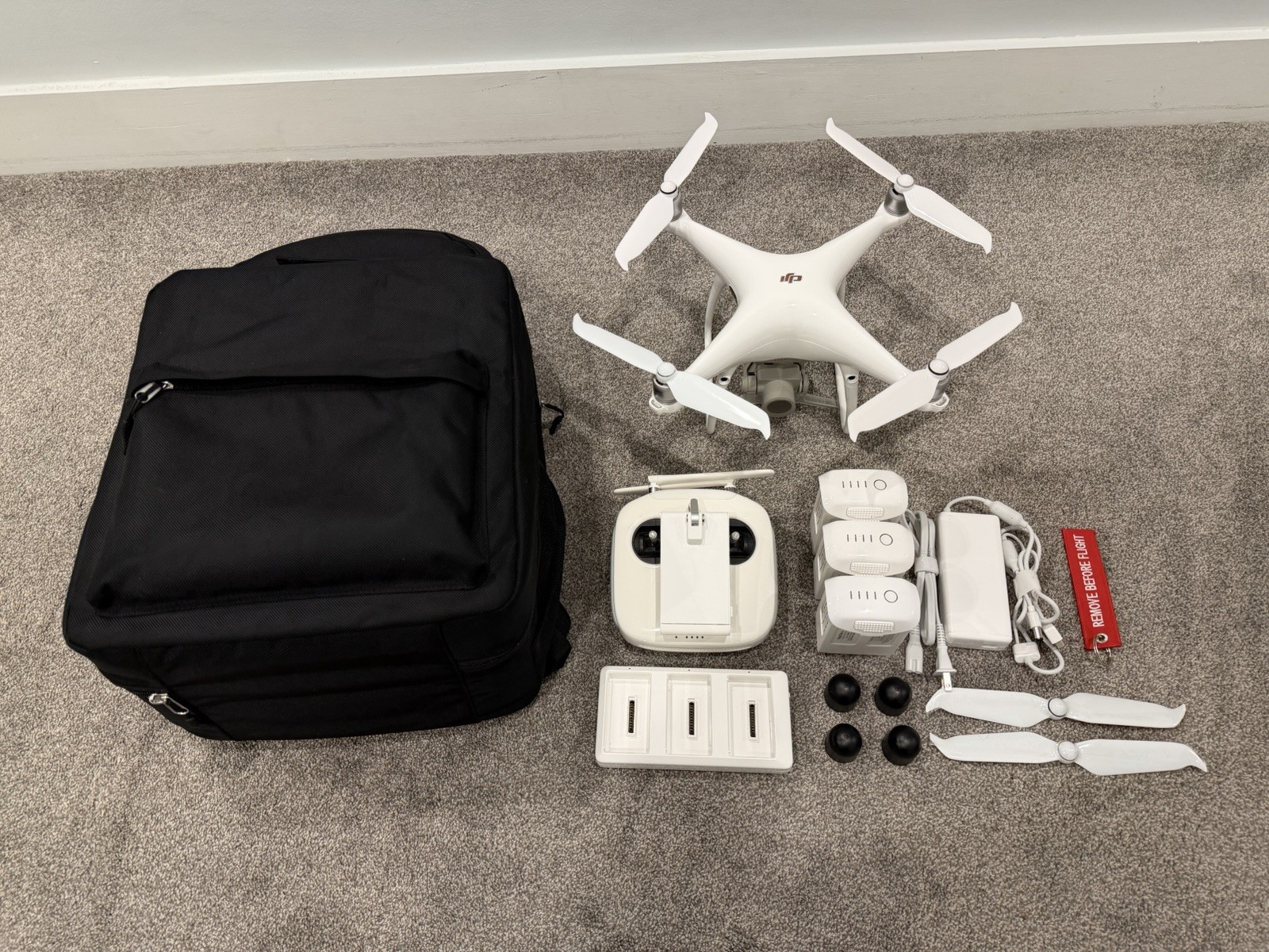 dji phantom 4 pro v2.0 With 3 Batteries and a Case