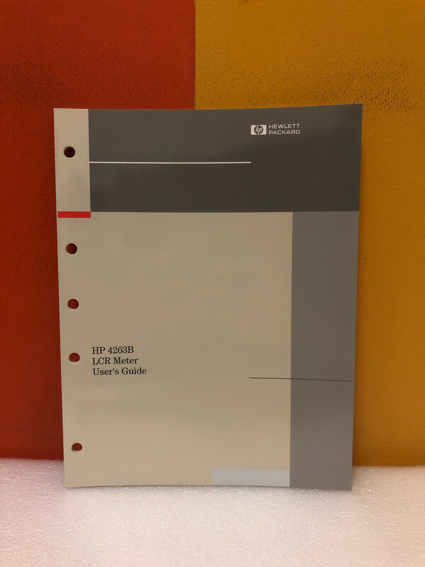 HP 04263-90011 4263B LCR Meter User's Guide