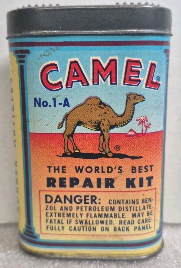 Vintage Camel Repair Kit - Rubber Article Patch Set H.B. Egan USA 1940s EXC!