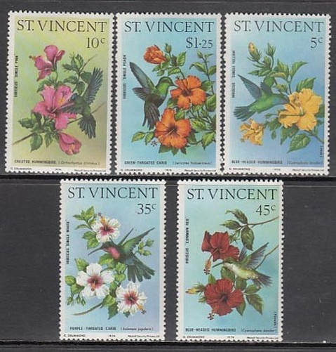 Saint Vincent - Postage Yvert 444/8 ** Mnh Flowers