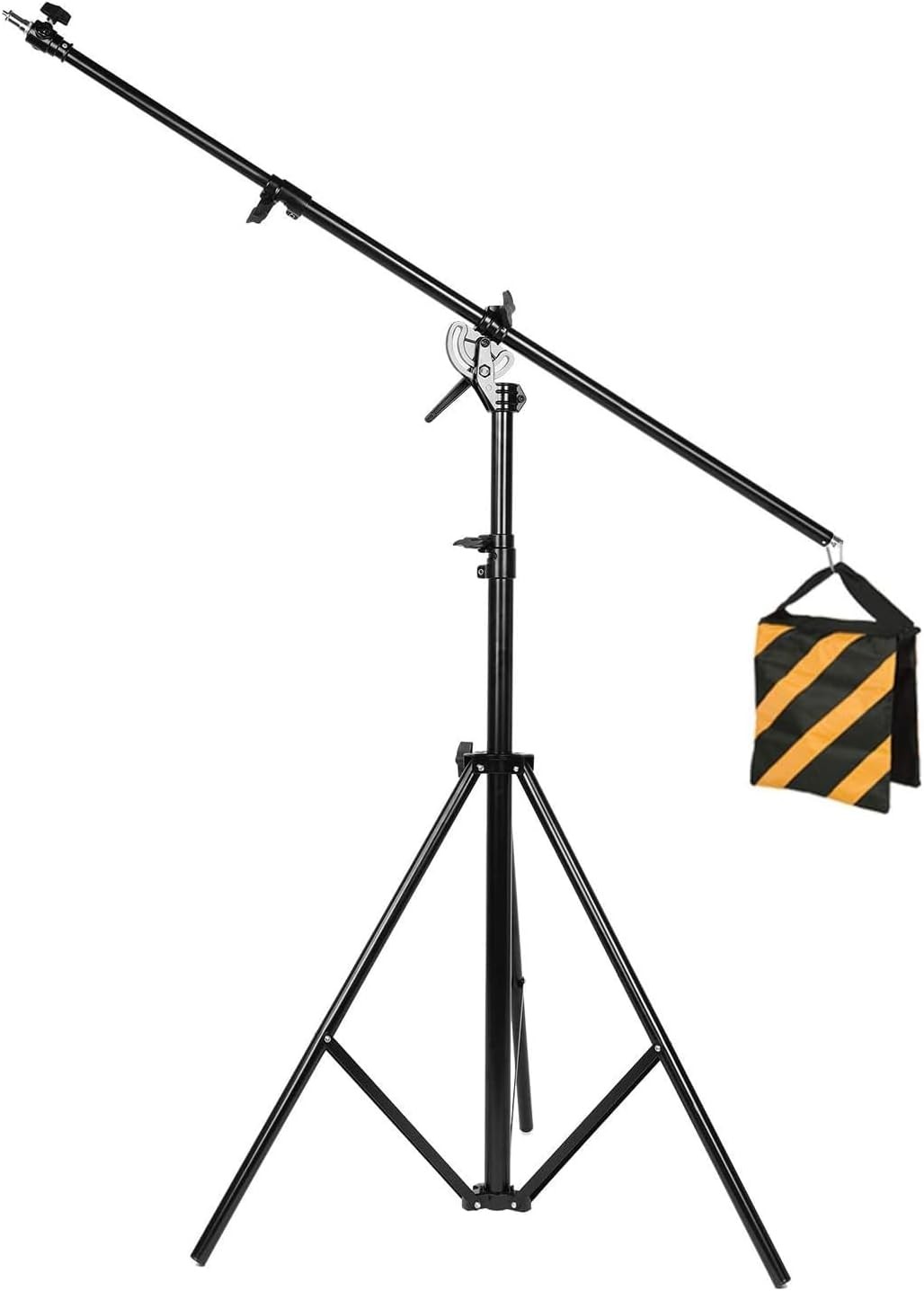 Max 13.2ft/400cm Two Way Adjustable Photo Studio Light Stand with 6.2ft Boom Arm