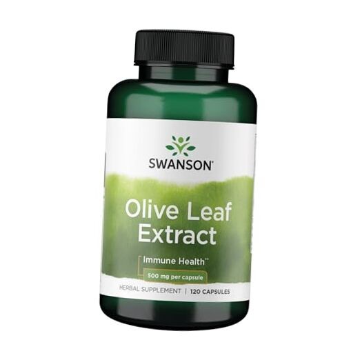  Olive Leaf Extract Capsules with 20% Oleuropein - 120 Count (Pack of 1)