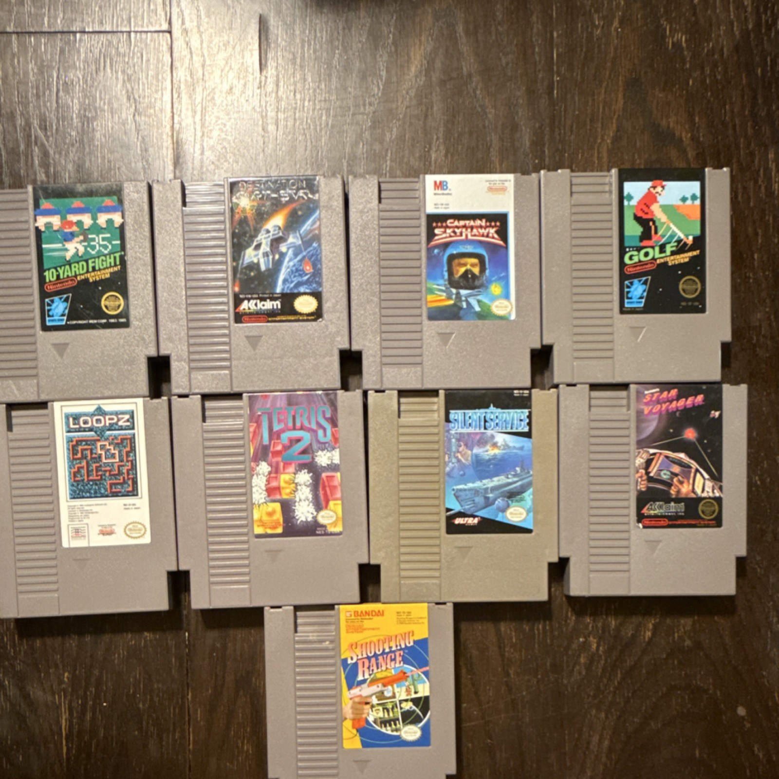 Nintendo NES Game Cartridge Lot of 9 games mixed 