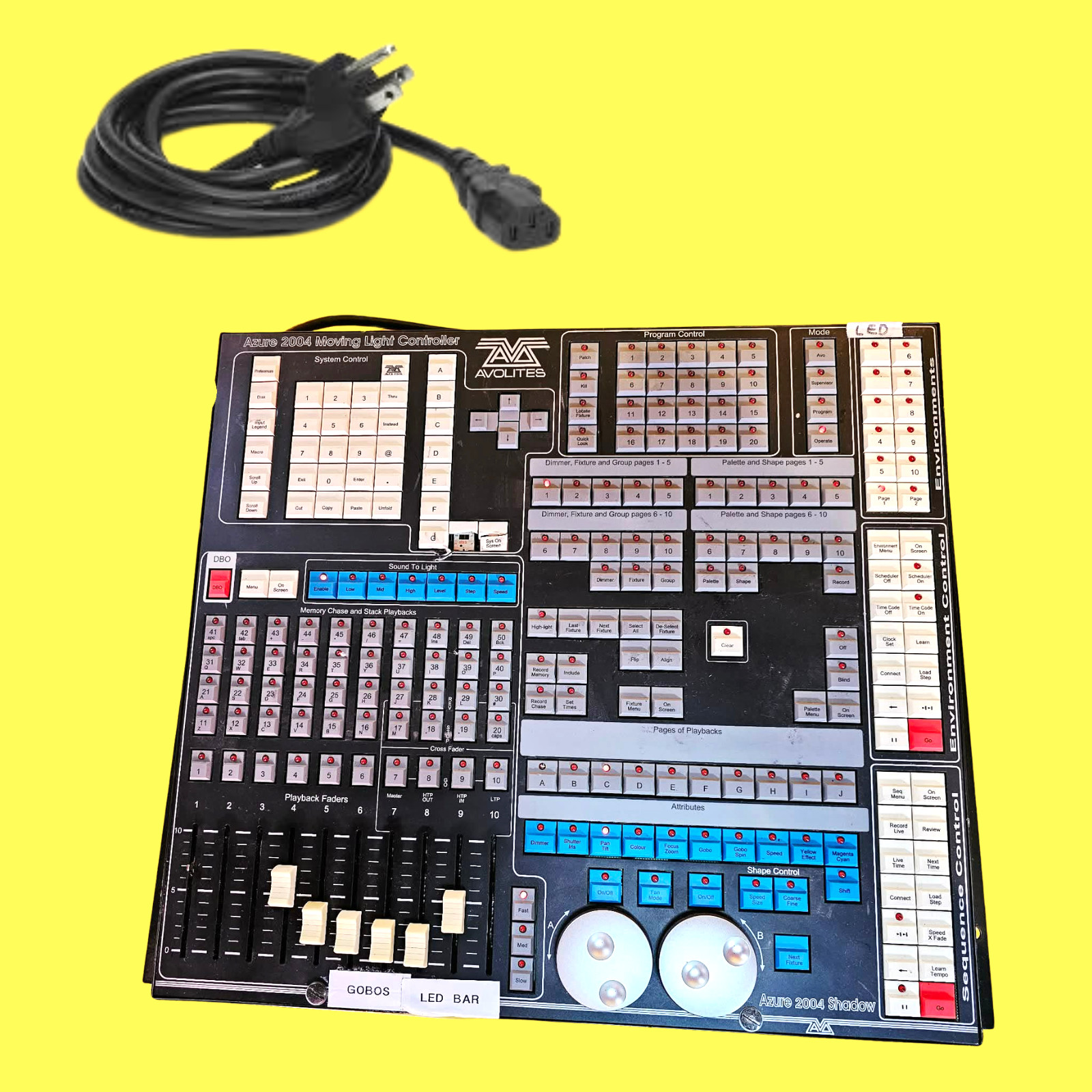 ⚡UNTESTED BUT POWERS ON⚡ AVOLITES AZURE 2000/4 CLASSIC LIGHTING CONTROL CONSOLE⚡