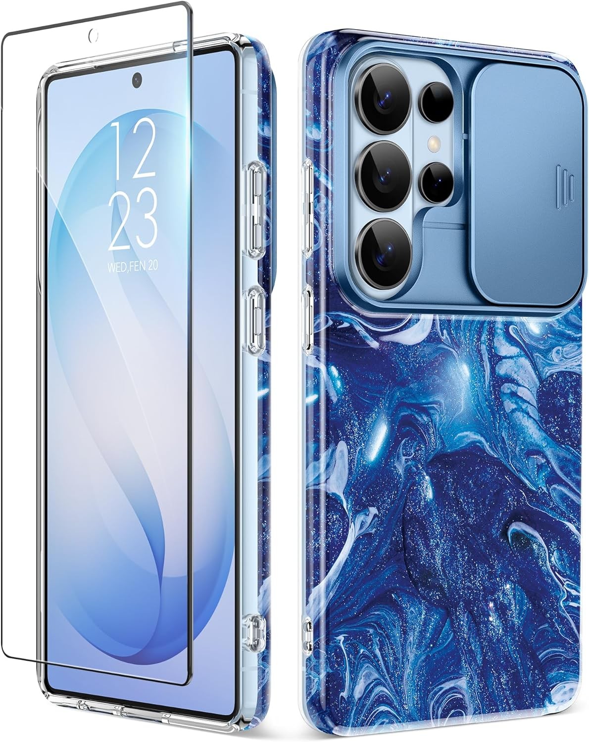 Samsung Galaxy S26 Ultra Case with Slide Camera Cover, Slim Fit Hard PC Cover