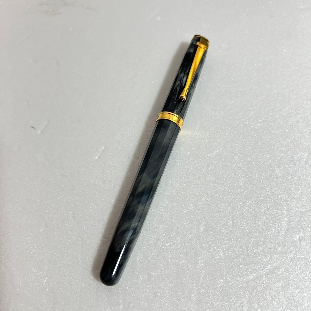 Rare 90S Caran D'Ache Equinox Ballpoint Pen Marble Black