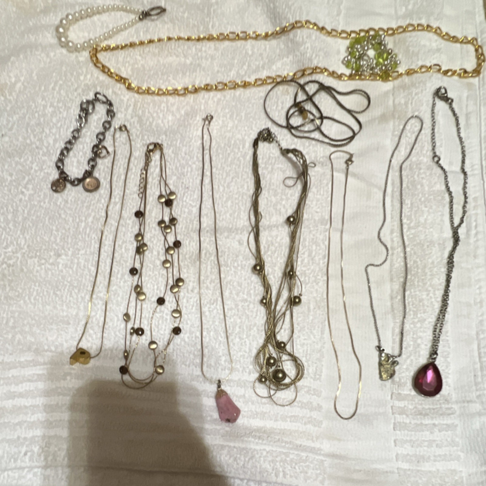 Mixed Jewelry Lot Multicolor Necklaces Bracelets Pendants Fashion Women 10pcs