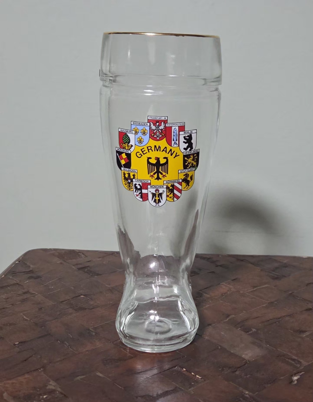 Vintage Germany Beer Glass Boot 0.5 Liter 