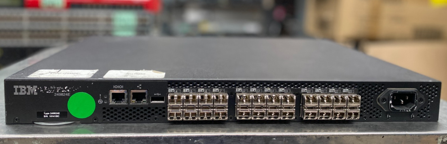 IBM 249824E 24Port 24 Active Port 8Gb Fibre Channel Network Switch| 2498-B24/24E