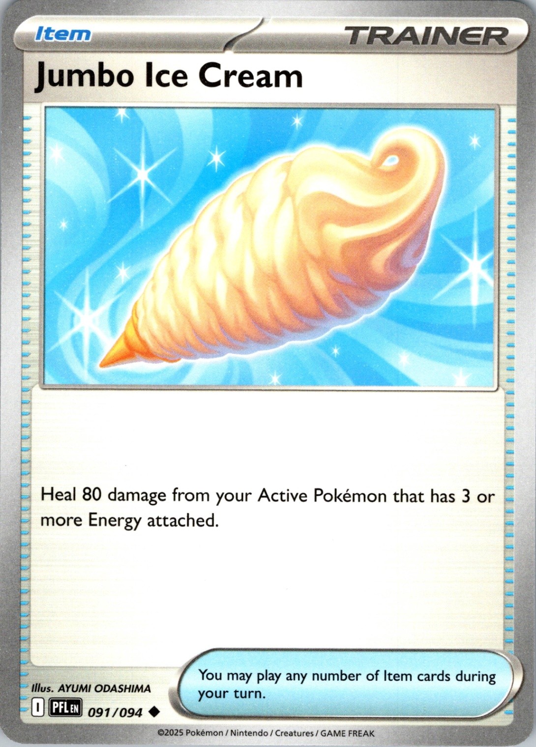 Jumbo Ice Cream Uncommon ME02: Phantasmal Flames 091/094 NM Pokemon
