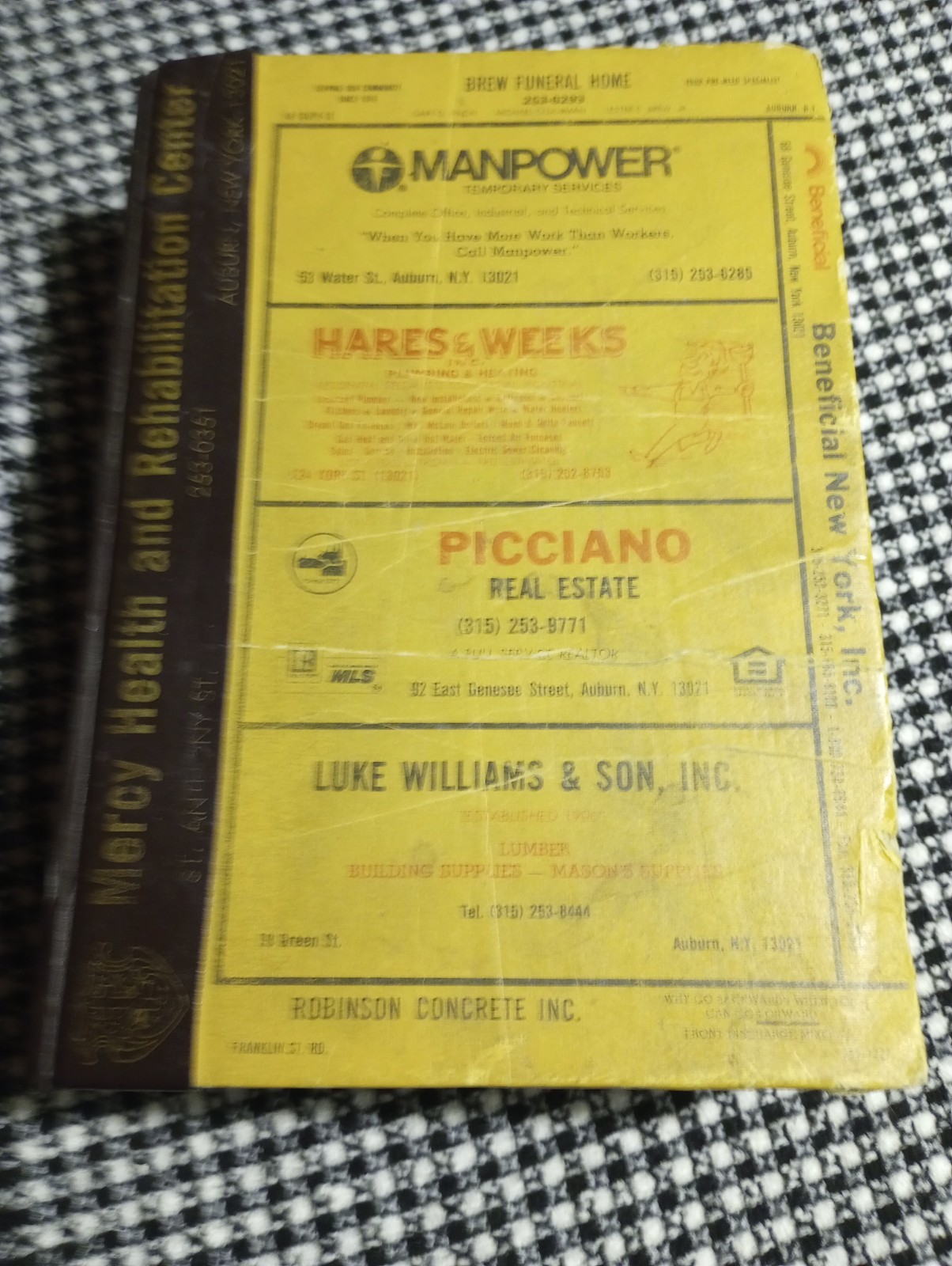 Auburn, NY 1990 City Directory