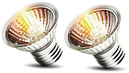  2-Pack 75W UVA Bulbs, Light Turtle Heat Lamp for Reptiles 75 Watts (2-Pack)
