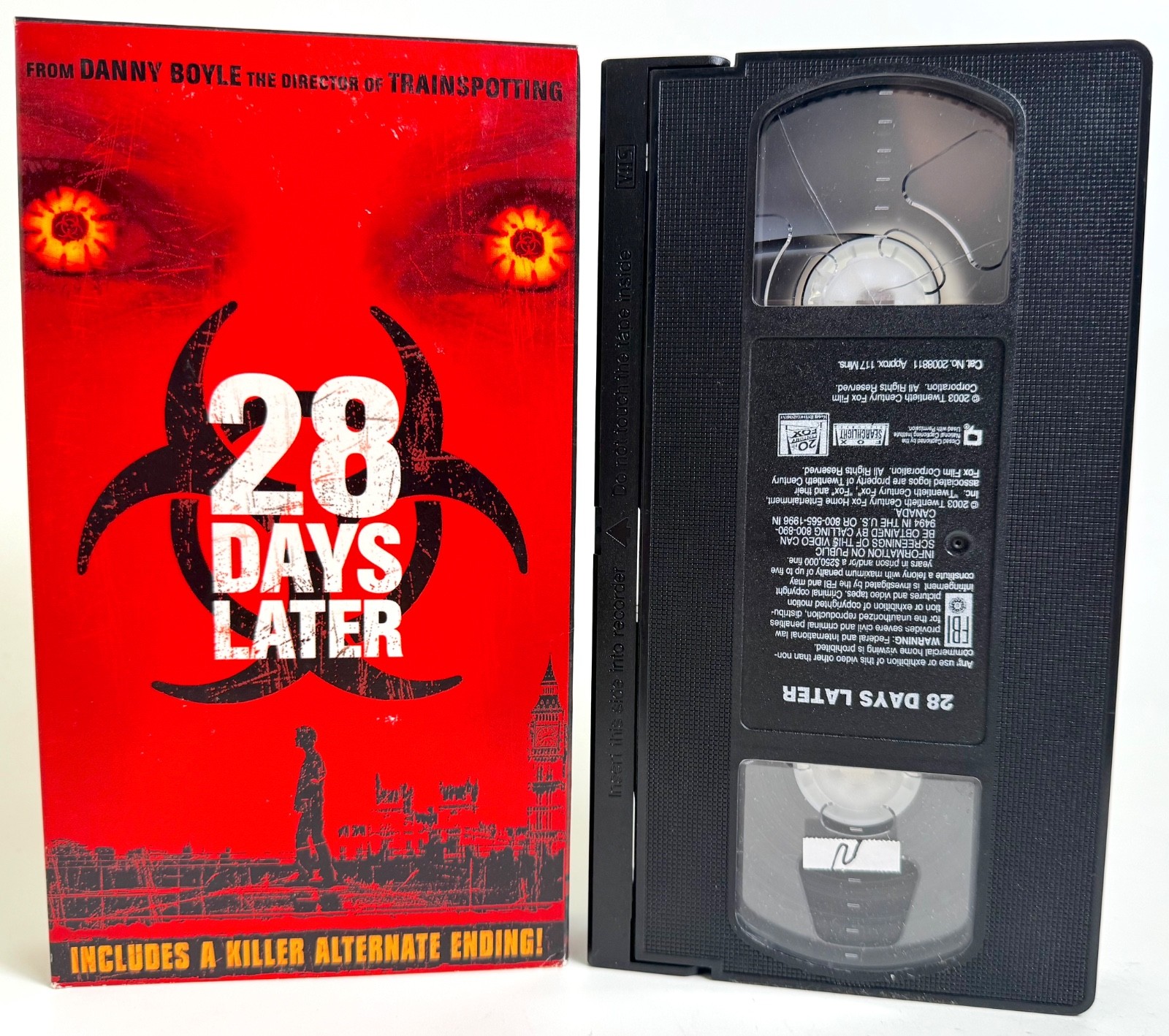28 DAYS LATER VHS | TESTED & WORKS | 2003 | FREE SHIPPING | CILLIAN MURPHY