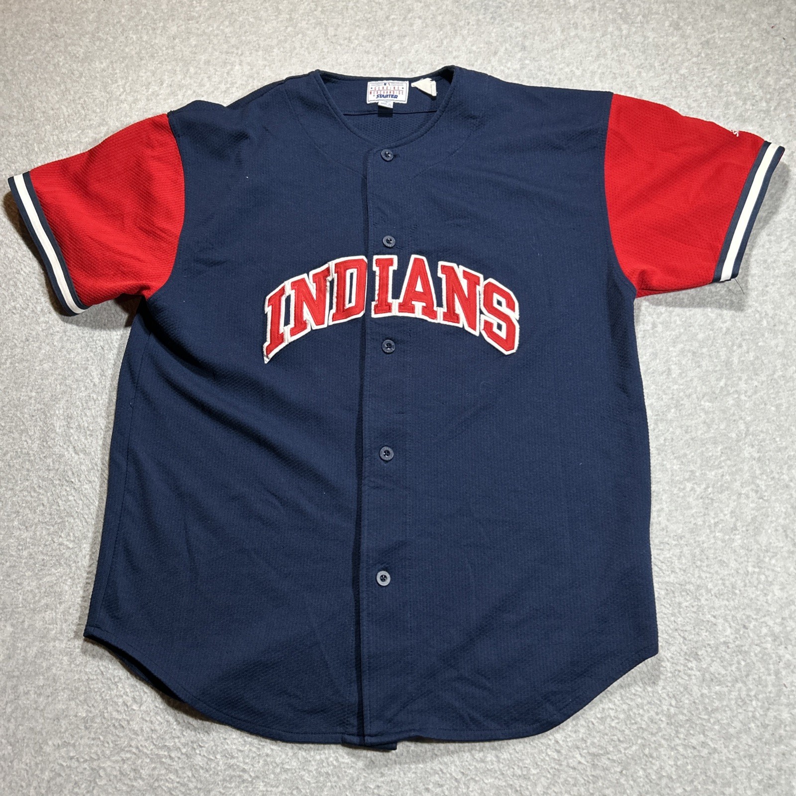 VTG Starter MLB David Justice Cleveland Indians Jersey #23 - Mens Size XL