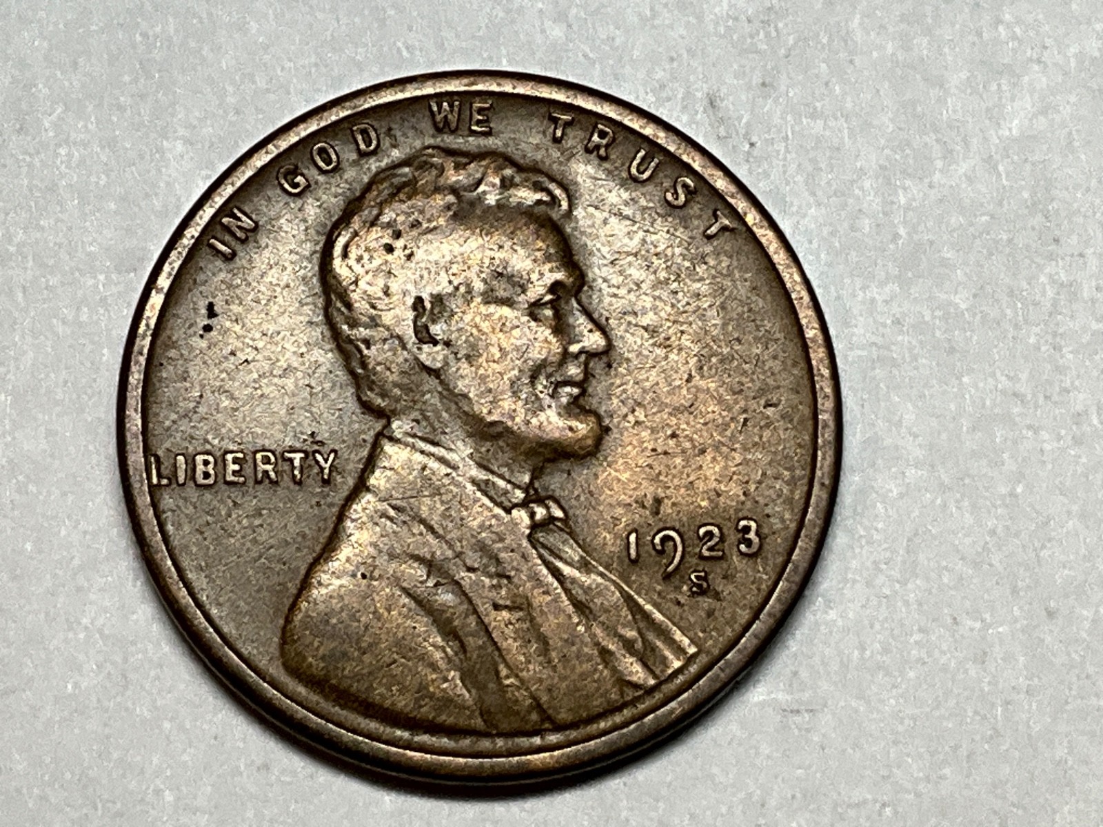 1923 S Lincoln Wheat Cent #1