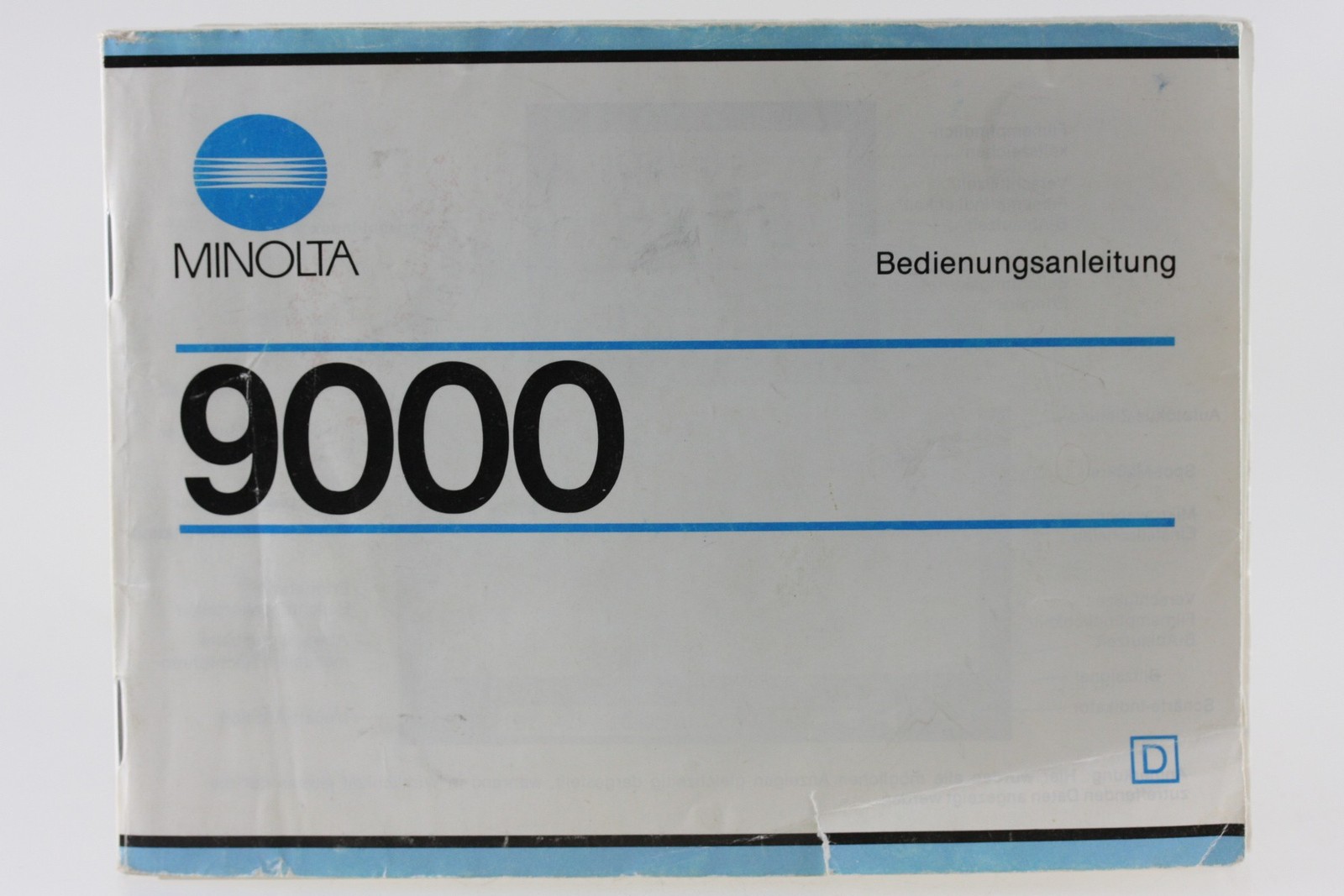 Minolta 9000 Manual 9000