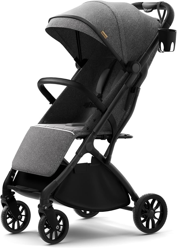 Newyoo GlideTow TR18 Lightweight Folding Lie-Flat Stroller Gray Black Pink Green