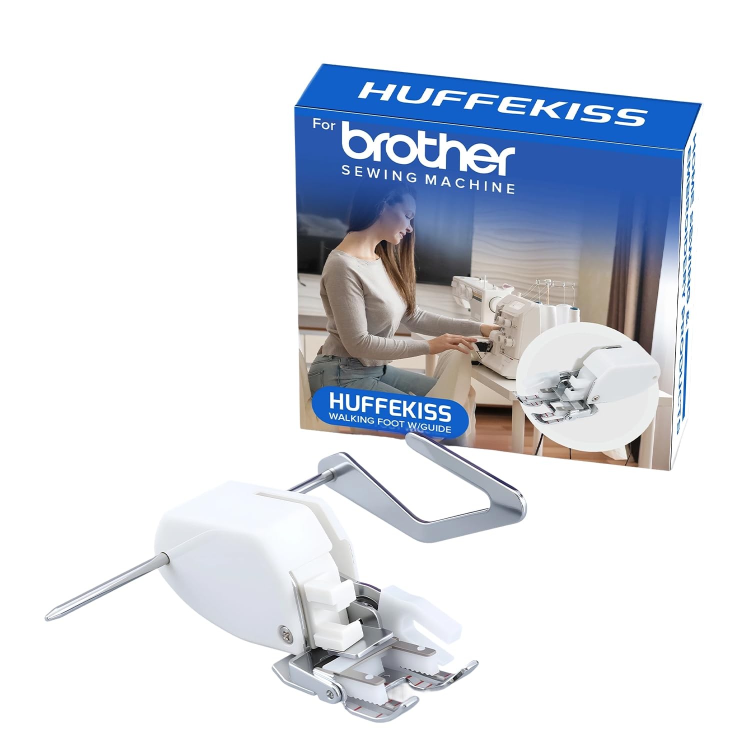 【2025 Upgrade Edition】 Universal Walking Foot Sewing Large, Linen White 