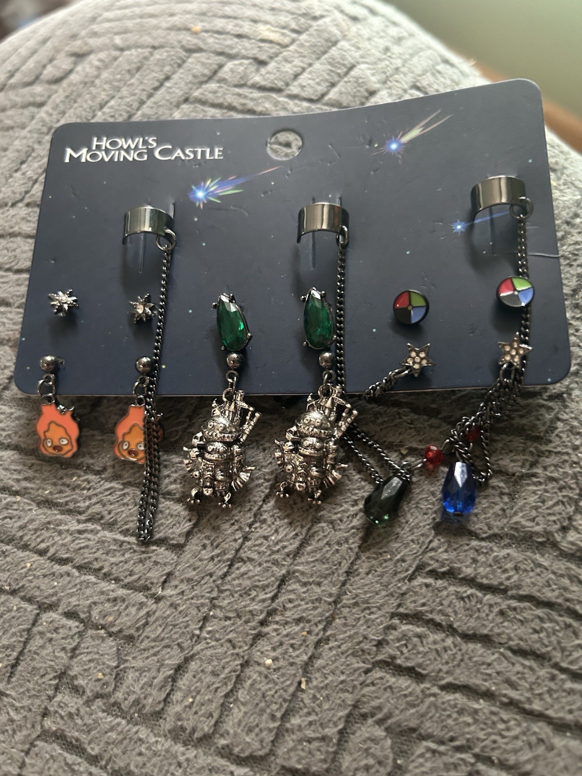 Howls Moving Castle Multi Ear cuff Earrings 