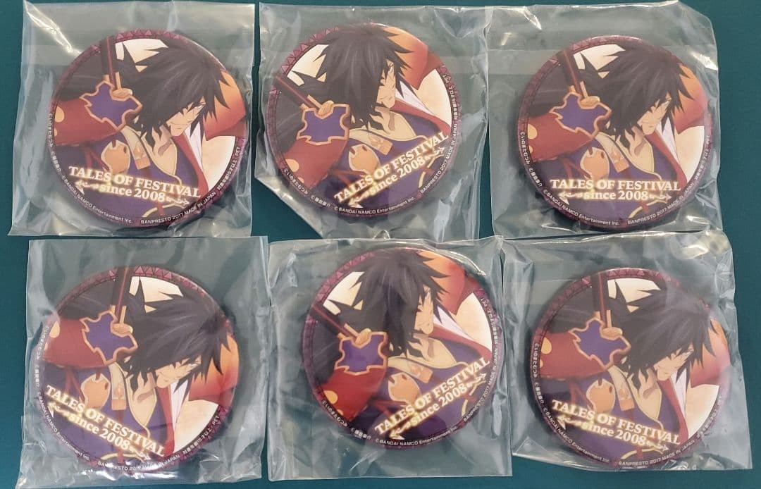 Tales of Can Badge Rokurou 6 Pieces