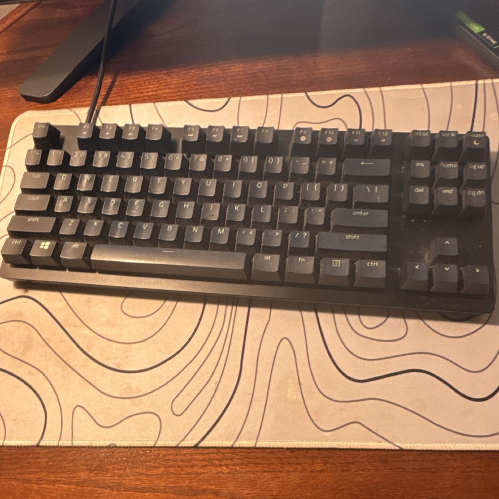 Mechanical Wired Keyboard Black QWERTY Standard English Layout Computer Keyboard