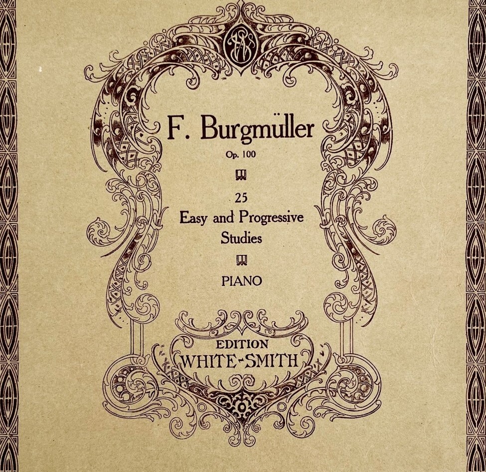 Burgmuller 25 Progressive Studies 1905 Piano Instruction Book 1st Edition PB C3