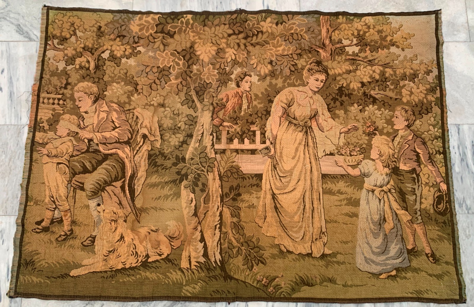 3x4 ft Vintage French  Authentic Peaceful Tapestry Home Decorative Wall  Hanging