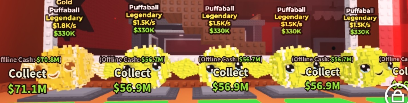 VC Servers Legendary Gold Puffball Game Asset, $1.5K/s, $330K Value