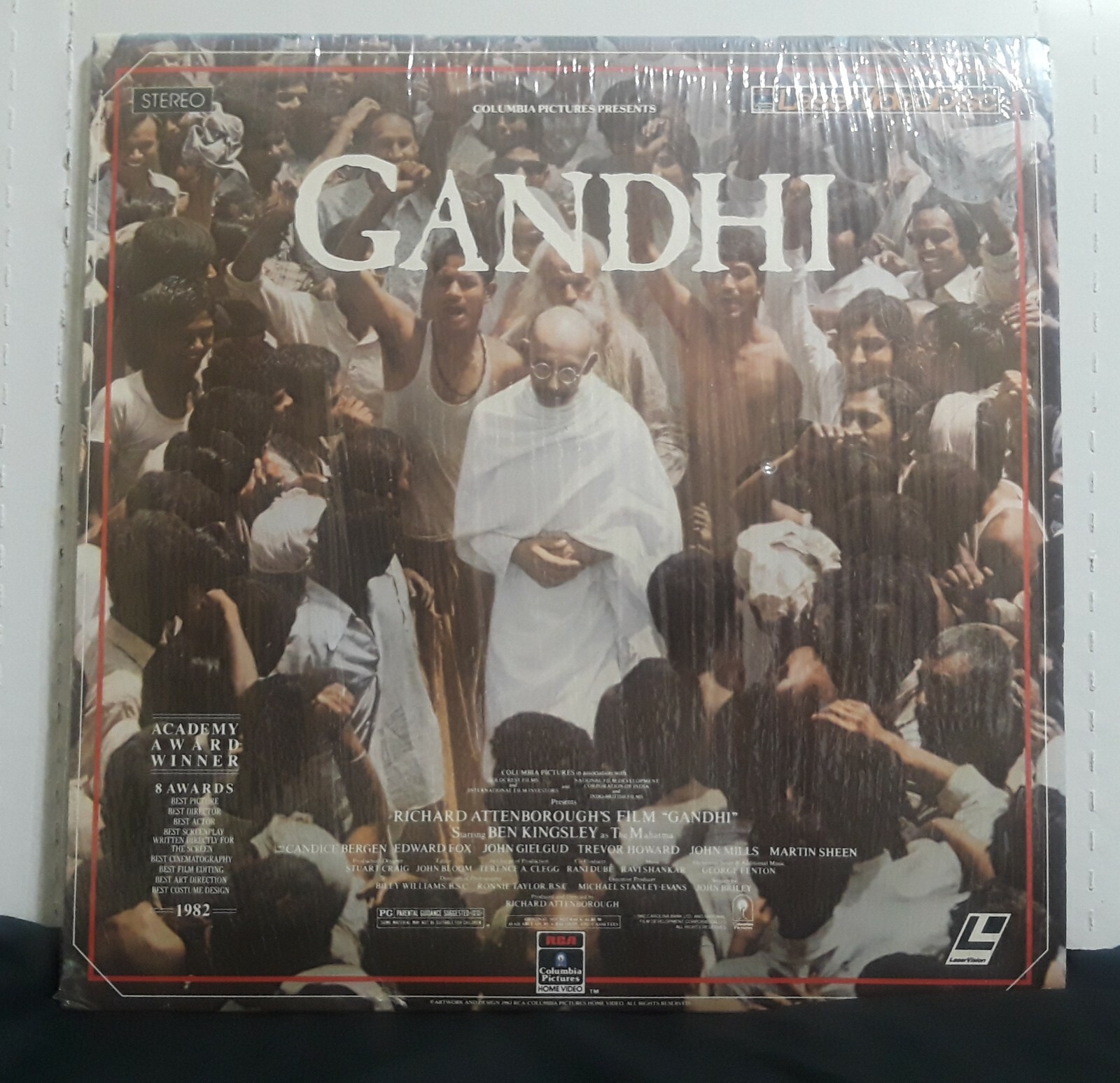 Gandhi Two Disc Laser Disc Movie 1982