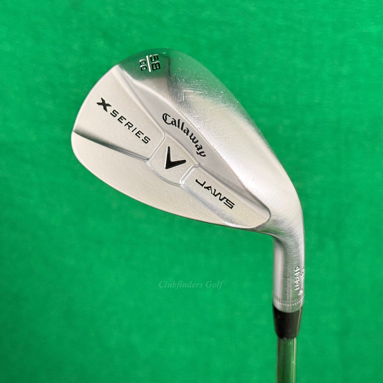 Callaway X Series Jaws Satin Chrome 58-CC 58° Lob Wedge DG 105 S300 Steel Stiff