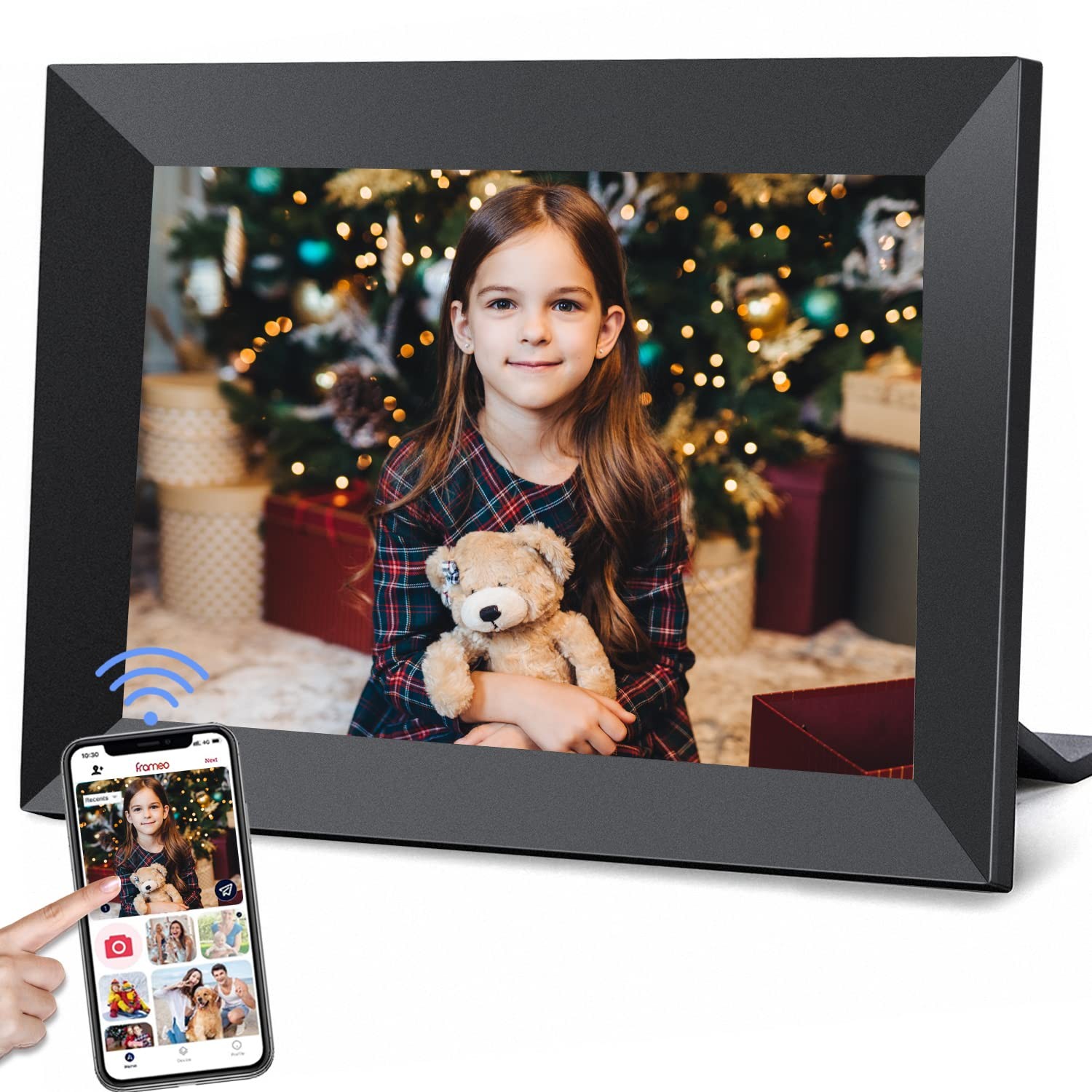 Frameo 10.1 Inch WiFi Digital Picture Frame with 32GB Storage,1280 * 800P IPS...