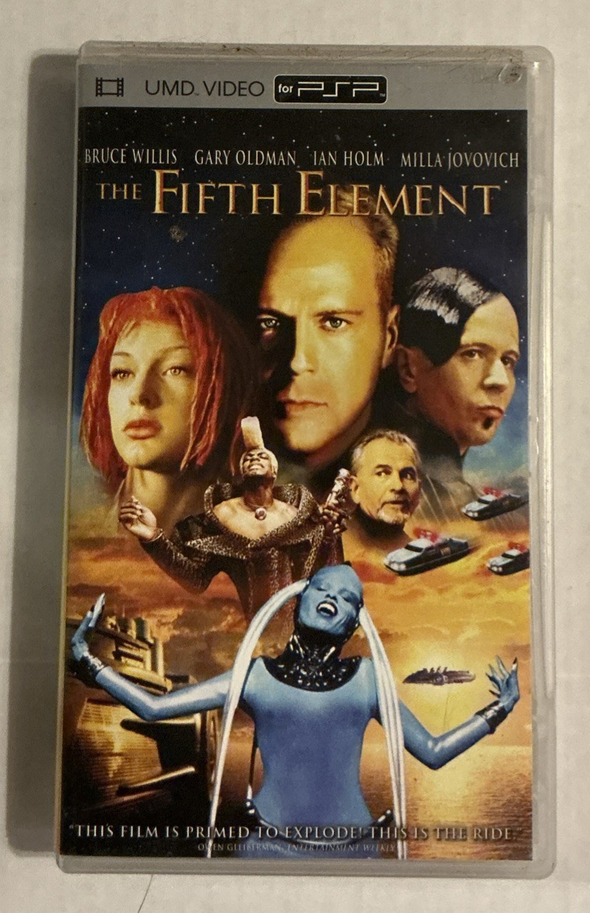 The Fifth Element Bruce Willis Luc Besson UMD Video PSP Sci-Fi Action PG-13 1997
