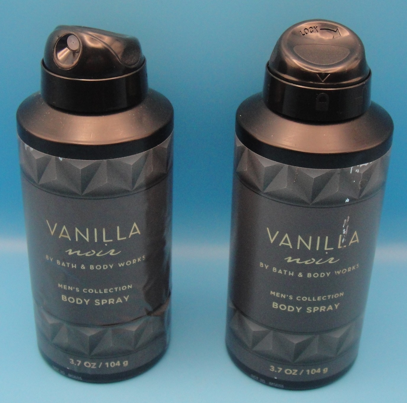 2 BATH & BODY WORKS Men's Lot VANILLA NOIR Body Spray BERGAMOT Patchouli *READ*