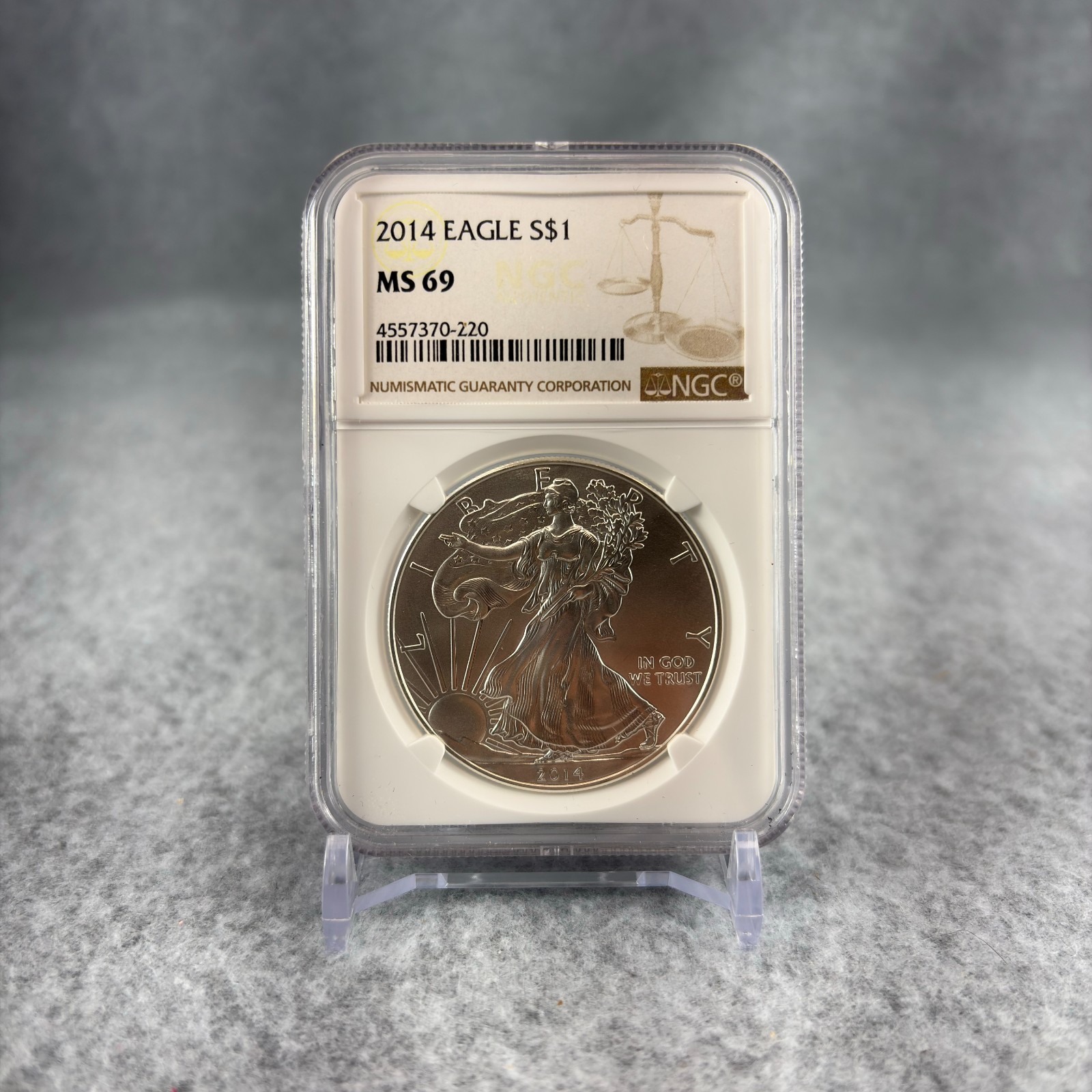 2014 Silver Eagle MS 69 Brown Label Great condition