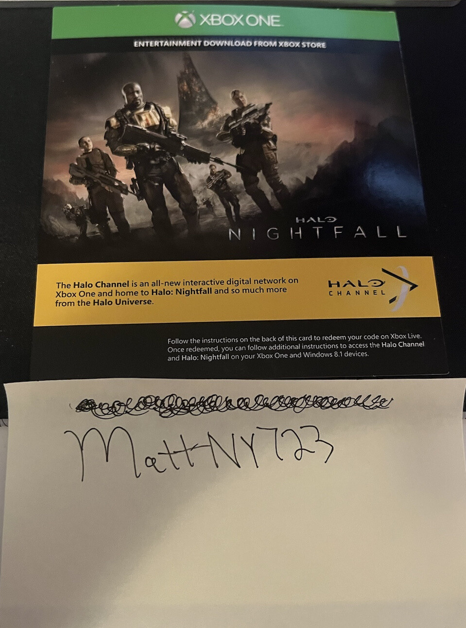 Halo Nightfall DLC Add-On Code for Xbox One Xbox (Digital Delivery)