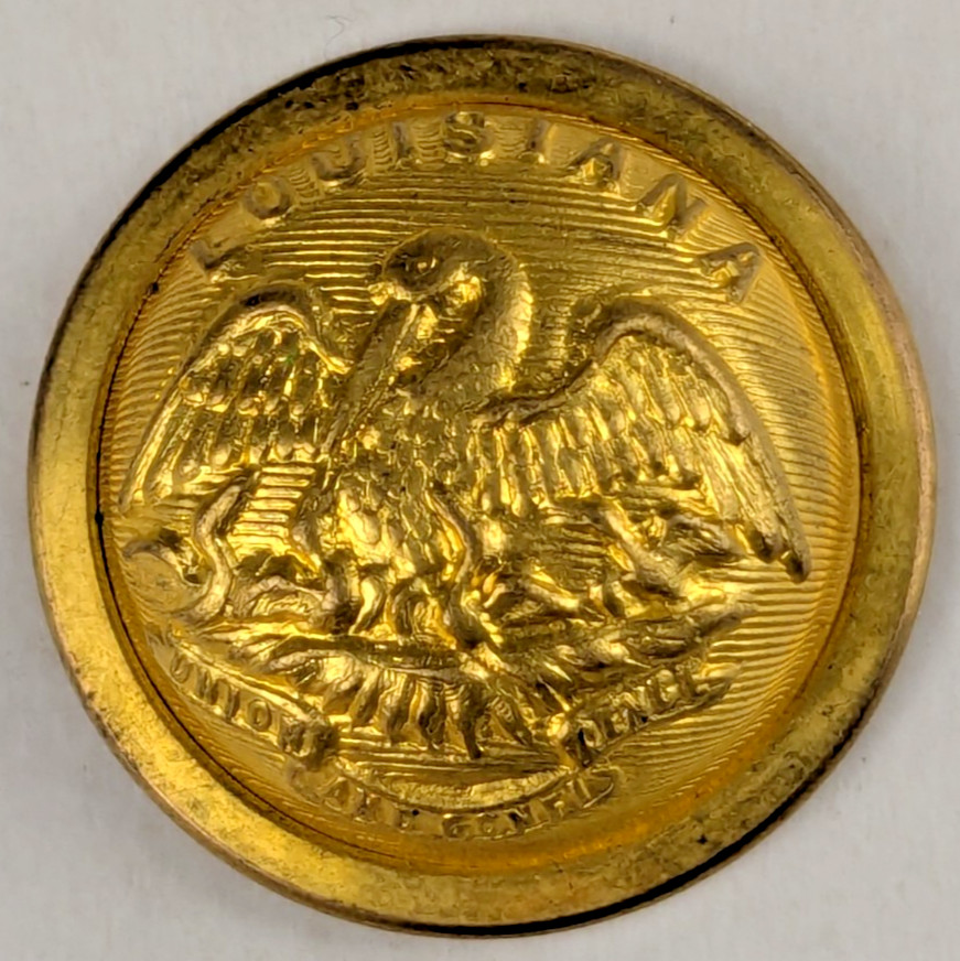 Early - Louisiana State Seal Officer Uniform Button - M2E