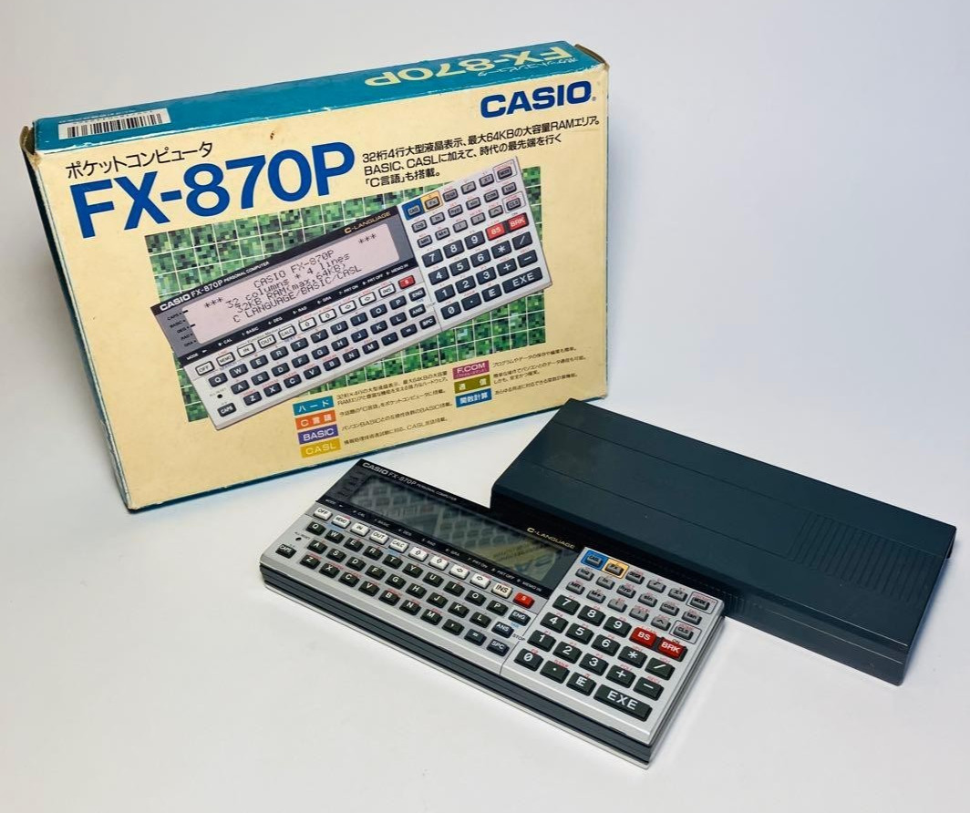 Casio FX-870P Pocket Computer Vintage Calculator Portable Device Japan