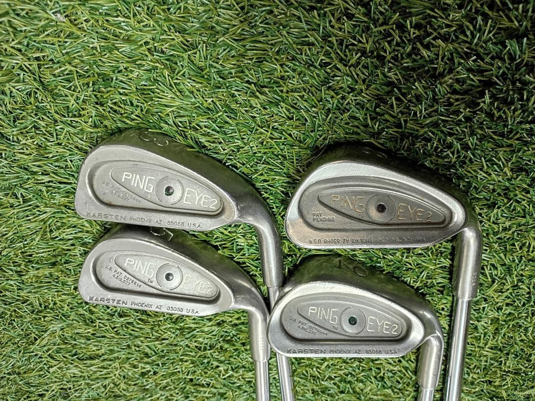 PING EYE2 Black Dot Irons 3,5,8,9 steel Shafts, Mixed Grips RH