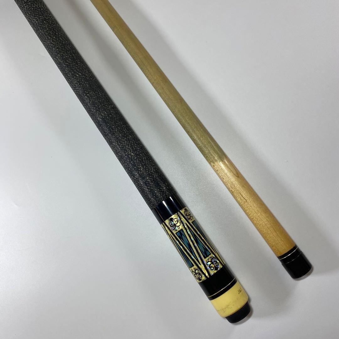 J&J Billiard Cue Case Blue 19oz 58in Used with Carry Bag rr2