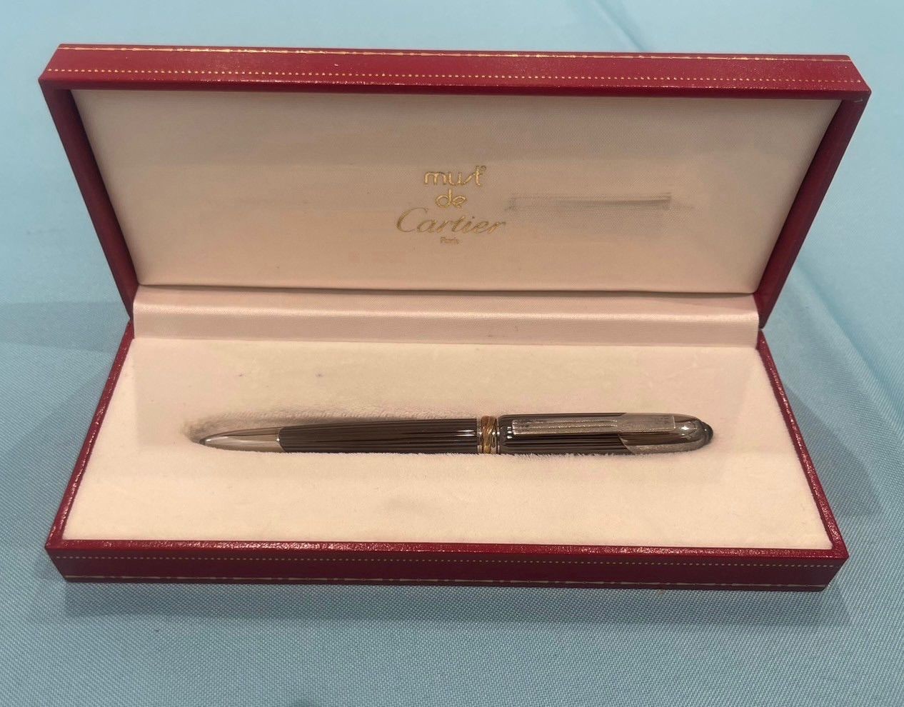 Cartier Trinity Ballpoint Pen, Writing Confirmed, Stamped