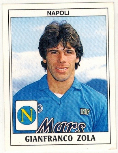 Calciatori 1989-90 Panini Sticker 266 Gianfranco Zola Napoli Unused