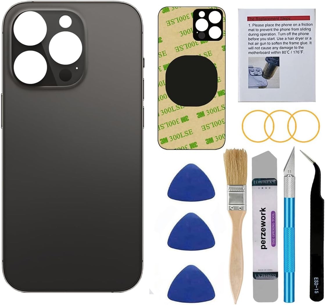 Rear Back Glass Replacement Compatible with iPhone 14 Pro Max 6.7 inches Space