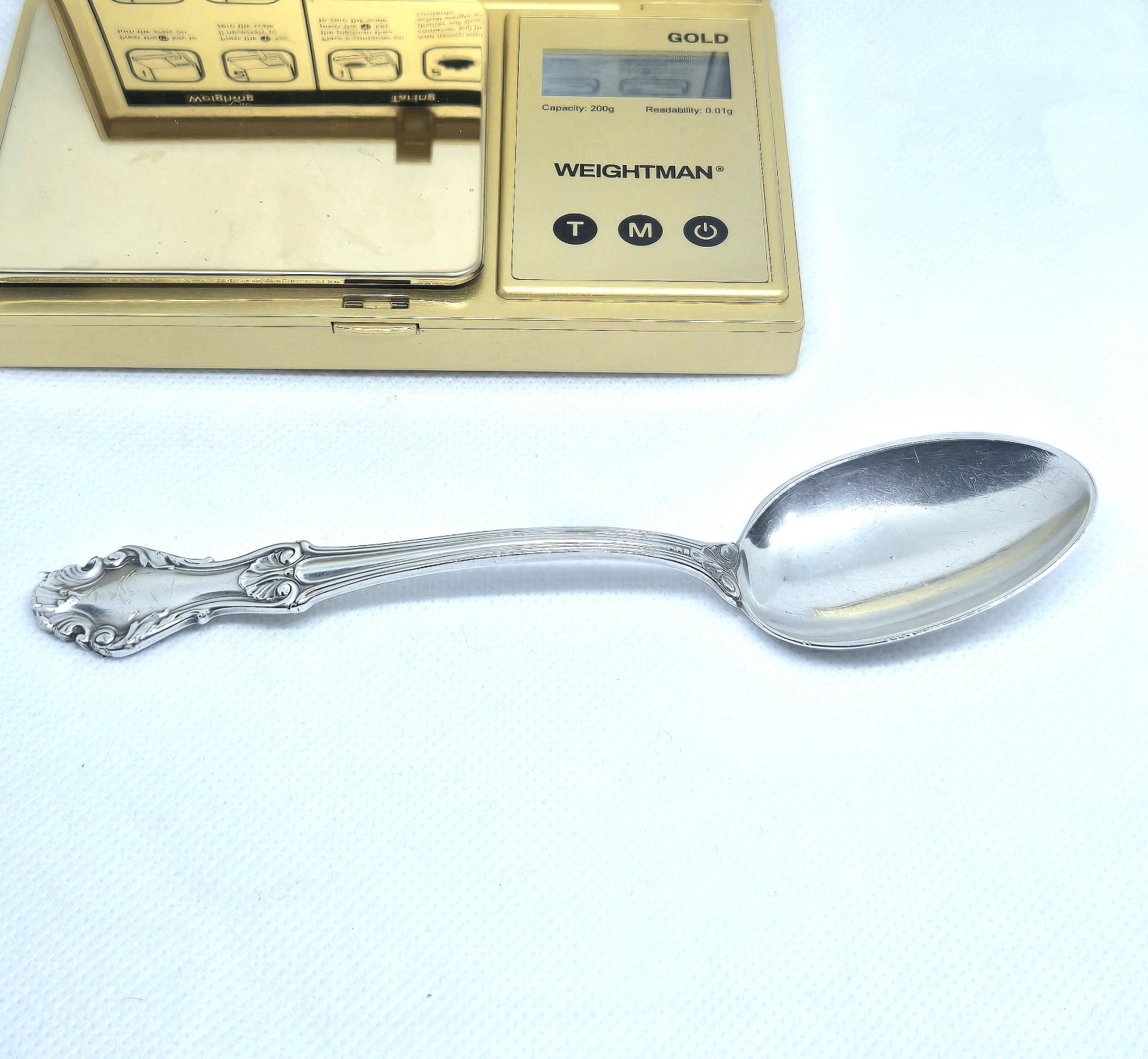 FRANK WHITING STERLING SILVERWARE GEORGIAN SHELL Teaspoon 