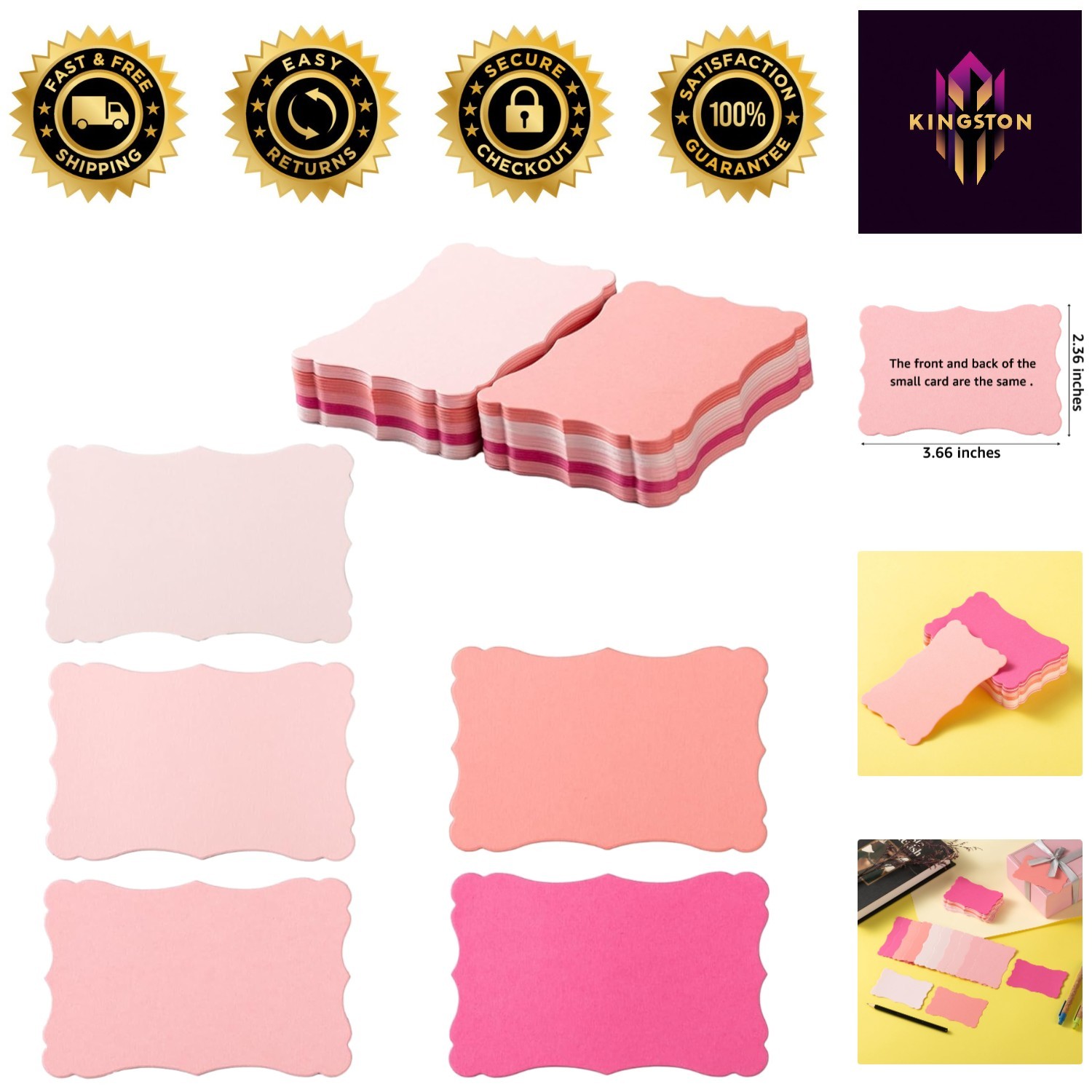 Charming 120 Pack Vintage Mini Business Cards - Perfect for Every Occasion