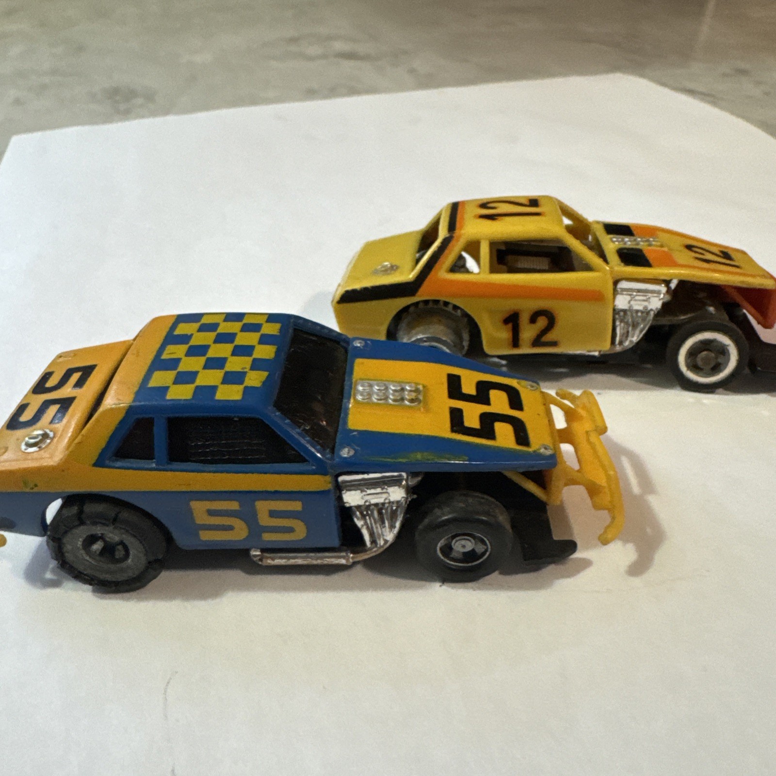1977 IDEAL TCR RACING MUSTANG Lot of 2 Jam Rat Trap Fast Ship