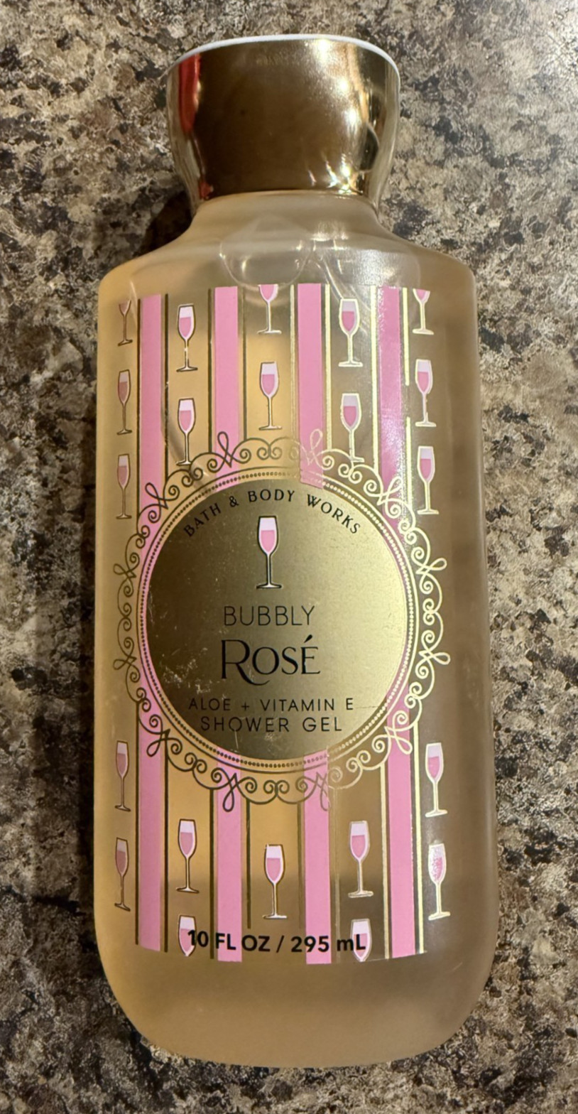 Bath & Body Works Bubbly Rosé Shower Gel 10oz new
