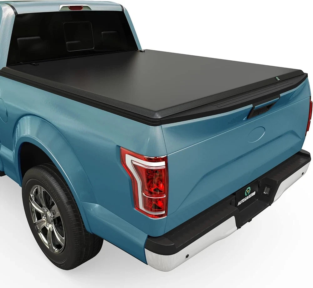 Soft Quad-Fold Truck Bed Tonneau Cover Compatible with 2015-2026 Ford F-150 F150