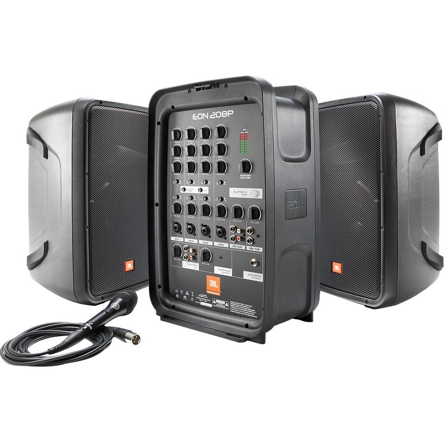 JBL 8" Packaged PA System With 8-channel Integrated Mixer EON208P
